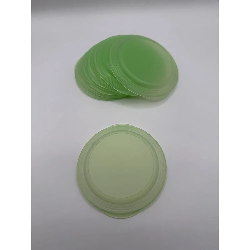 Rare Vintage Tupperware Coasters  #4082 Lime Green Lot‎ of 6